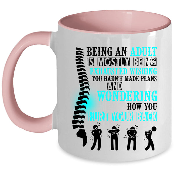 Cool Grandpas Coffee Mug, Being An Adult Is Mostly Accent Mug