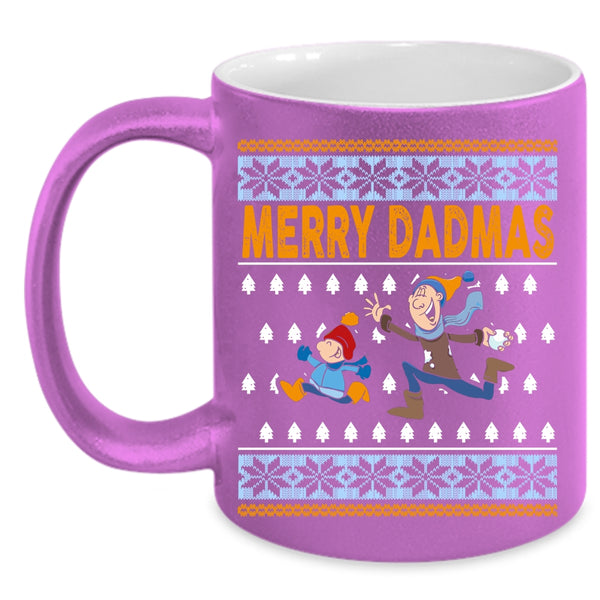 Merry Dadmas Coffee Mug, Christmas Gift For Dad Coffee Cup