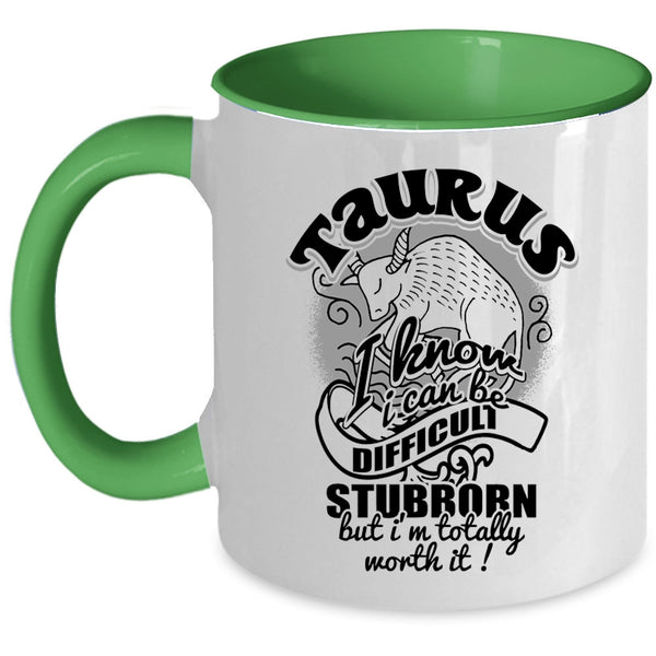 Birthday Gift For My Daughter Coffee Mug, Taurus Accent Mug