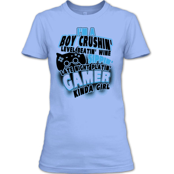 I'm A Boy Crushin' T Shirt, Coolest Gaming Girl T Shirt