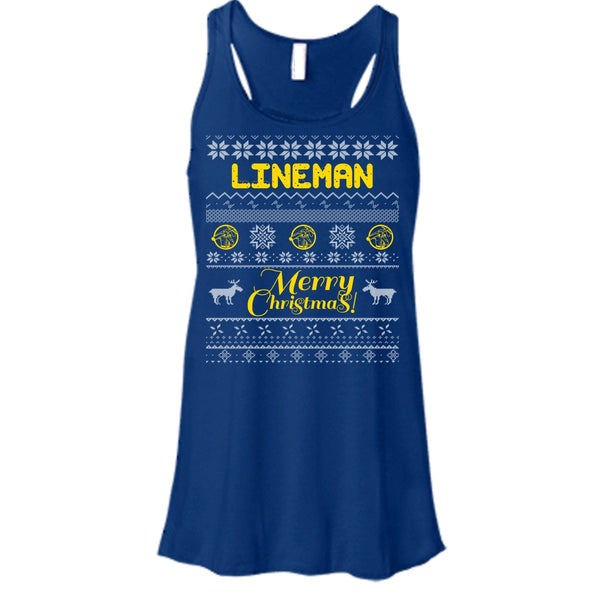 Lineman Merry Christmas T Shirt, Coolest Lineman T Shirt, Cool T Shirt