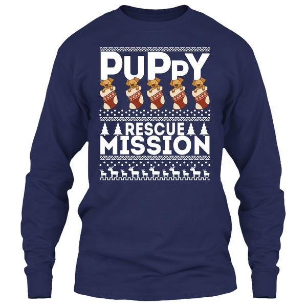 Puppy Rescue Mission T Shirt, Coolest Dog Lover T Shirt