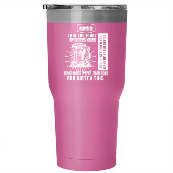 EMS Tumbler 30 oz Stainless Steel, Awesome Gift For Nurse Travel Mug