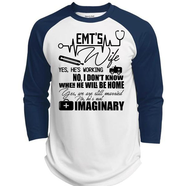 EMT's Wife T Shirt, I Love Nursing T Shirt, Awesome T-Shirts  (Polyester Game Baseball Jersey)
