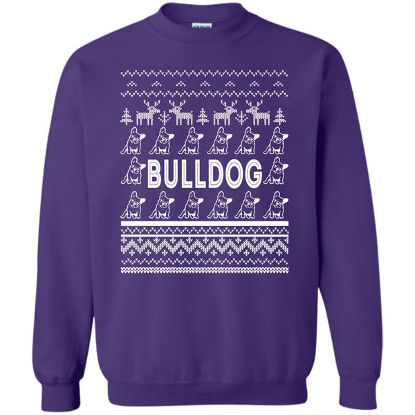 Coolest Bulldog T Shirt, Dog Merry Christmas Sweatshirt
