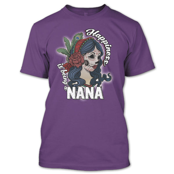 Happiness Is Being A Nana T Shirt, Coolest Nana T Shirt