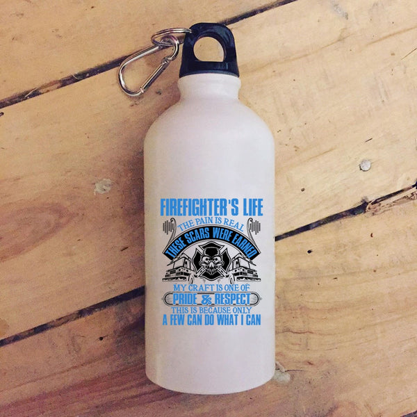 Firefighter's Life 20 oz Stainless Steel Bottle,Awesome Gift For Firefighter Outdoor Sports Water Bottle