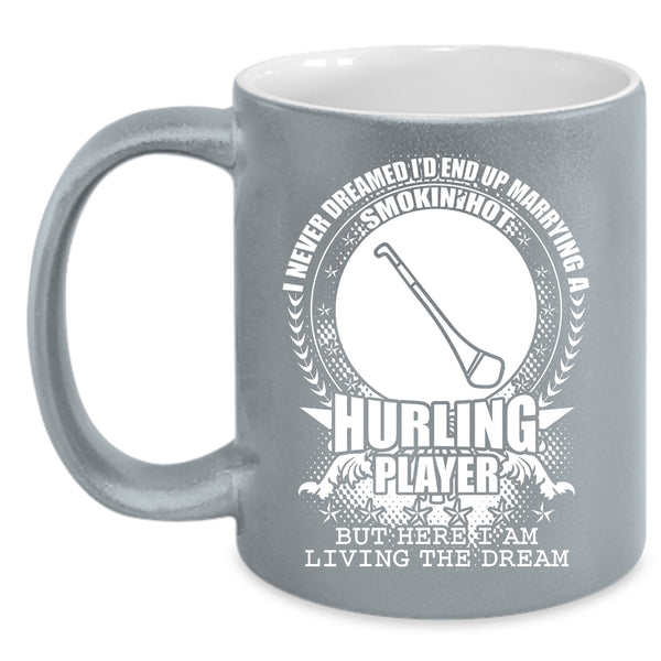 I'd End Up Marrying A Hot Hurling Player Coffee Mug, Just Married Coffee Cup