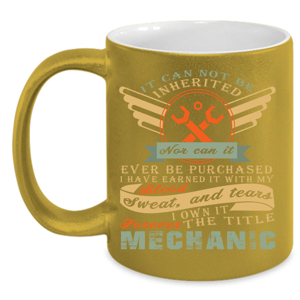 The Title Mechanic Coffee Mug, Best Gift For Mechanics Coffee Cup