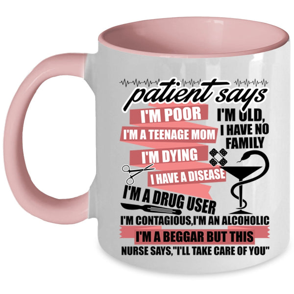Funny Gift For Nurses Coffee Mug, Awesome Nurses Accent Mug