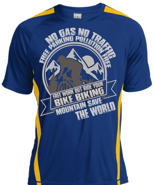 Ride Your Bike Biking T Shirt, Mountain Save The World T Shirt, Cool Shirt