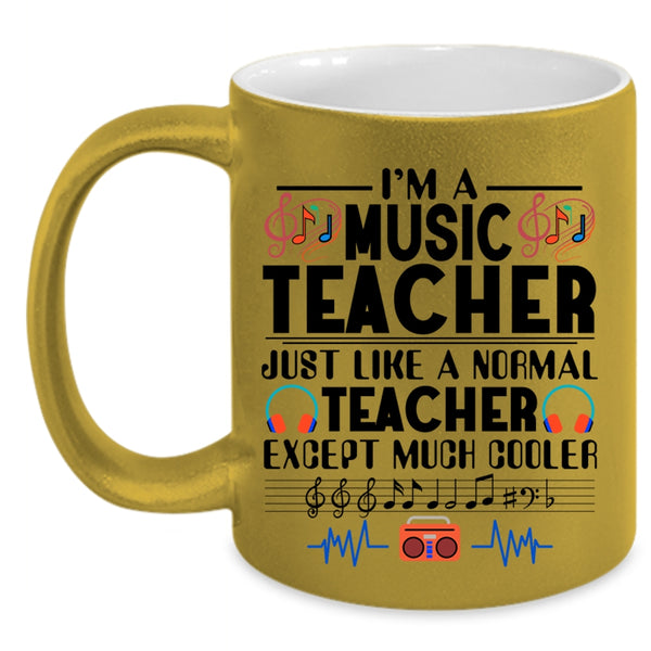 Awesome Teacher Coffee Mug, I'm A Music Teacher Accent Mug