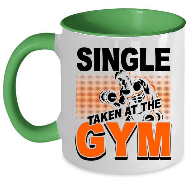 Funny Gymnast Coffee Mug, Single Taken At The Gym Accent Mug