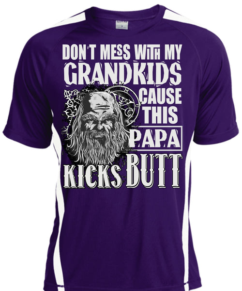 Don't Mess With My Grandkids T Shirt, This Papa Kicks Built T Shirt, Cool Shirt