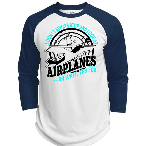 Look At Airplanes T Shirt, I Love Pilot T Shirt, Awesome T-Shirts  (Polyester Game Baseball Jersey)