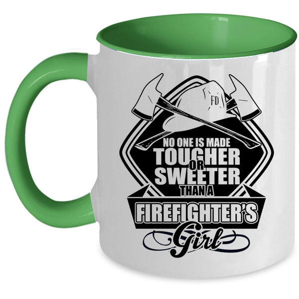 Beautiful Wife Coffee Mug, Firefighter's Girl Accent Mug