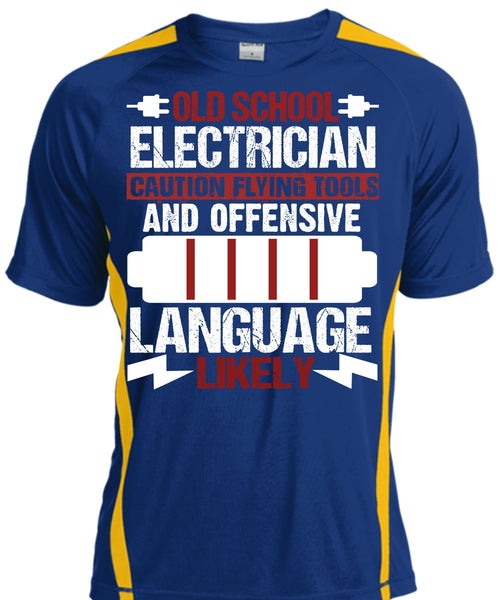 Old School Electrician T Shirt, Being An Electrician T Shirt, Cool Shirt