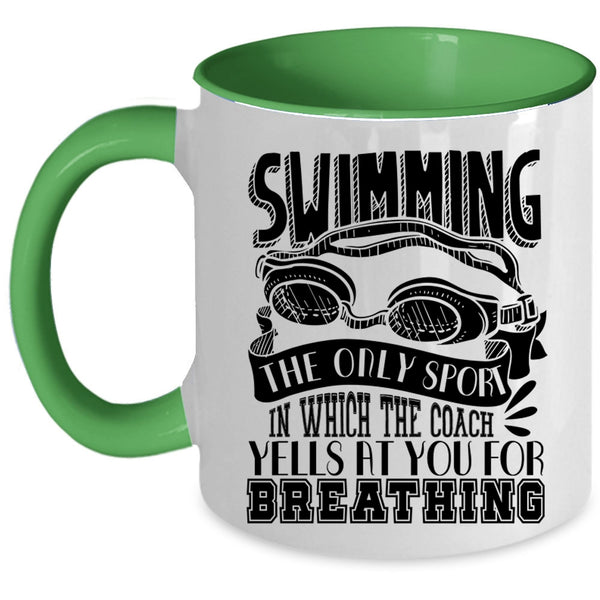 Funny Gift For Swimmer Coffee Mug, Swimming Accent Mug