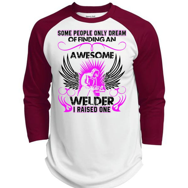 Finding An Awesome Welder T Shirt, I Love Welding T Shirt, Awesome T-Shirts  (Polyester Game Baseball Jersey)