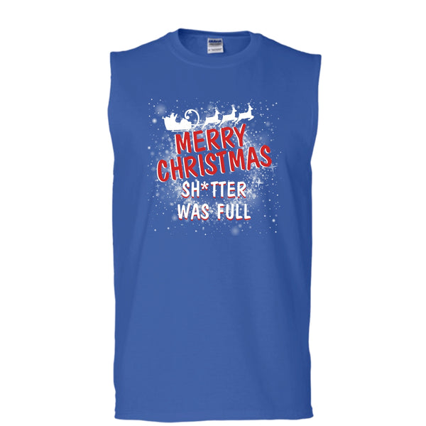 Coolest Merry Christmas T Shirt, Holiday T Shirt, Cool T Shirt (Men's Cotton Sleeveless)
