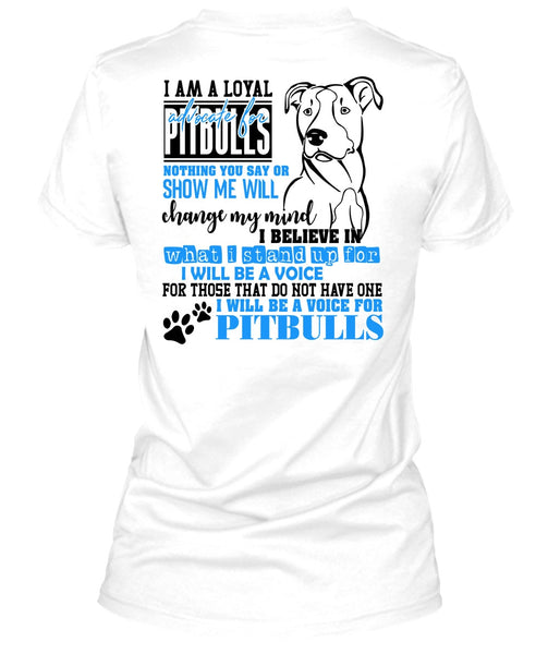 I Will Be A Voice For Pit Bulls T Shirt, I Love Dog T Shirt