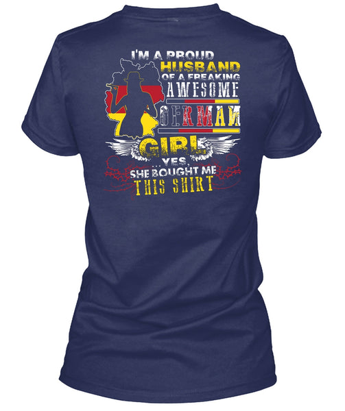 I'm A Proud Husband T Shirt, German Girl T Shirt