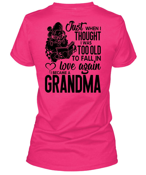 I Became A Grandma T Shirt, I Love Grandma T Shirt