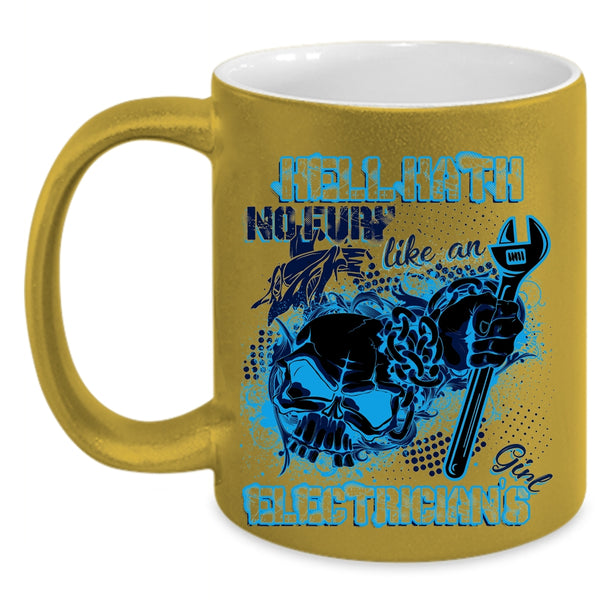 Awesome Electrician's Girl Coffee Mug, Electrician's Girl Accent Mug