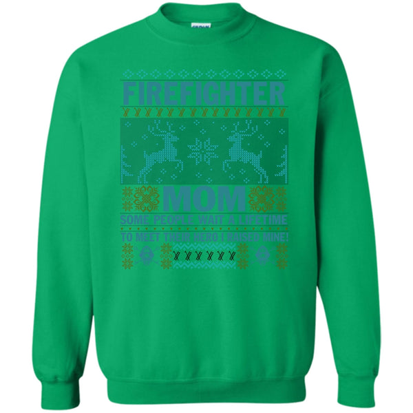Merry Christmas Gift T Shirt, Firefighter Mom Sweatshirt