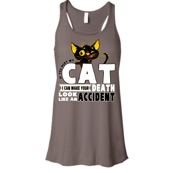 If You Hurt My Cat T Shirt, Coolest Cat Lover Tank Top