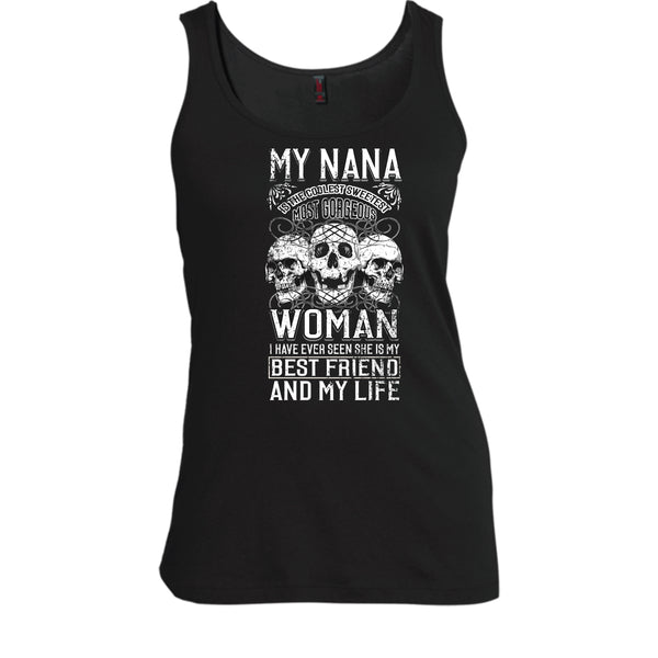 My Nana Is The Coolest Woman T Shirt, Awesome Nanny T Shirt, Cool T Shirt