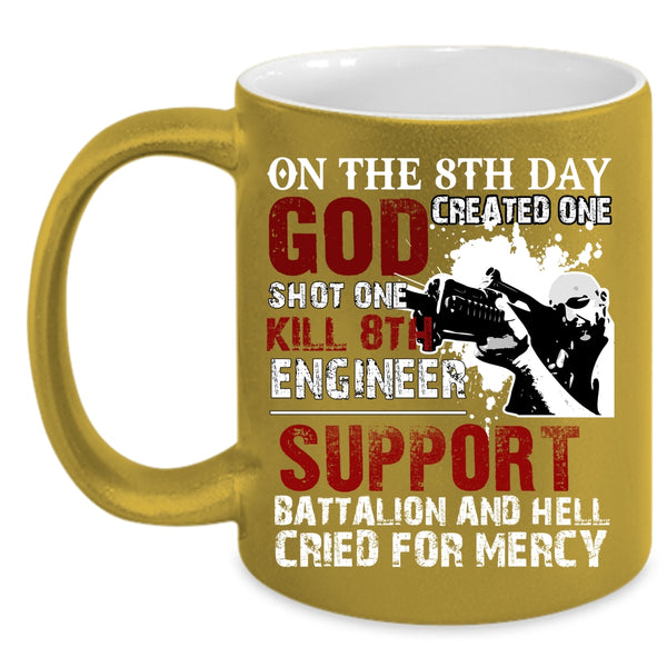 On The 8th Day Created Engineer Coffee Mug, Cool Engineers Coffee Cup