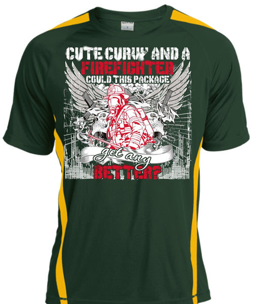 Cute Curvy And A Firefighter T Shirt, Being A Firefighter T Shirt, Cool Shirt