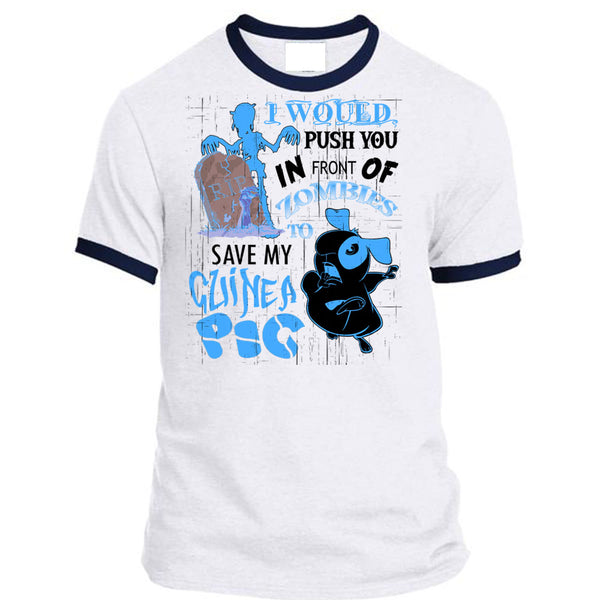 A black t-shirt with the shopify logo