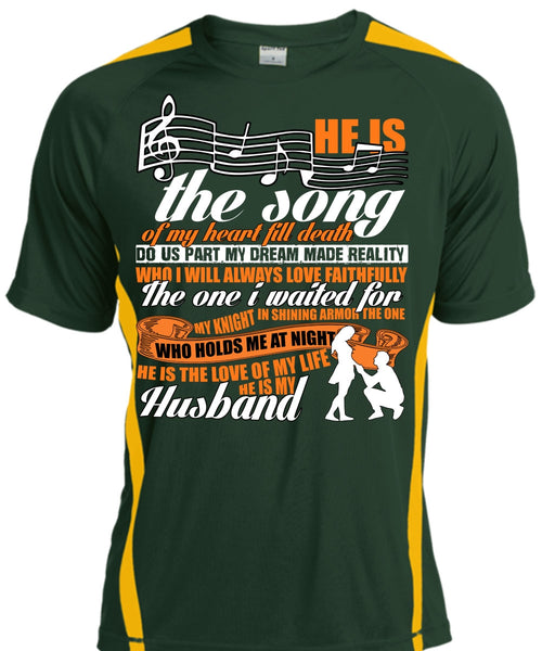 He Is The Song Of My Heart T Shirt, He Is My Husband T Shirt, Cool Shirt