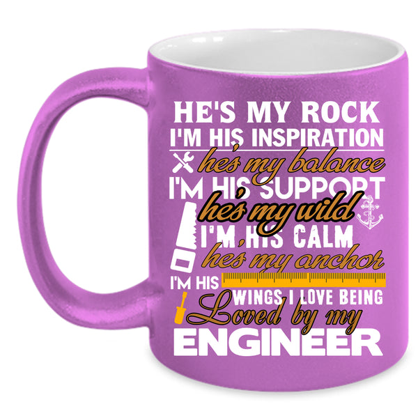 I Love Being Loved By My Engineer Coffee Mug, Cool Couple Coffee Cup