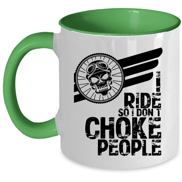 Cool Gift For Equestrians Coffee Mug, I Ride Accent Mug