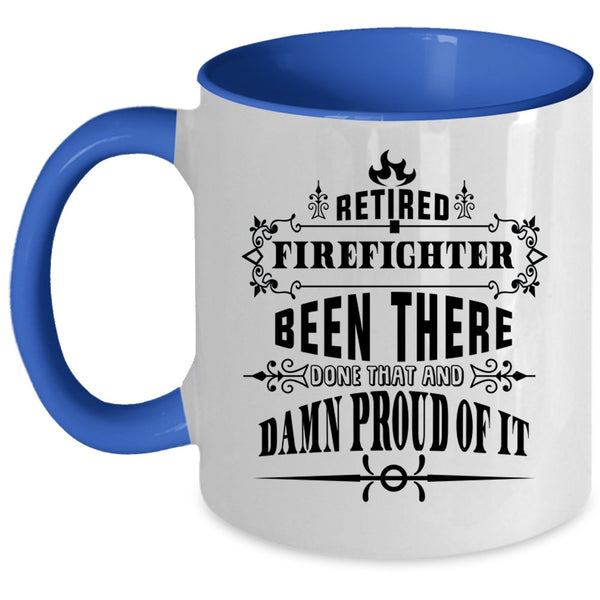 Awesome Firefighters Coffee Mug, Retired Firefighter Accent Mug