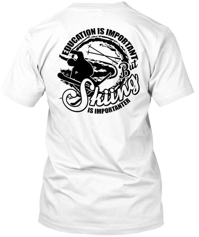 A black t-shirt with the shopify logo