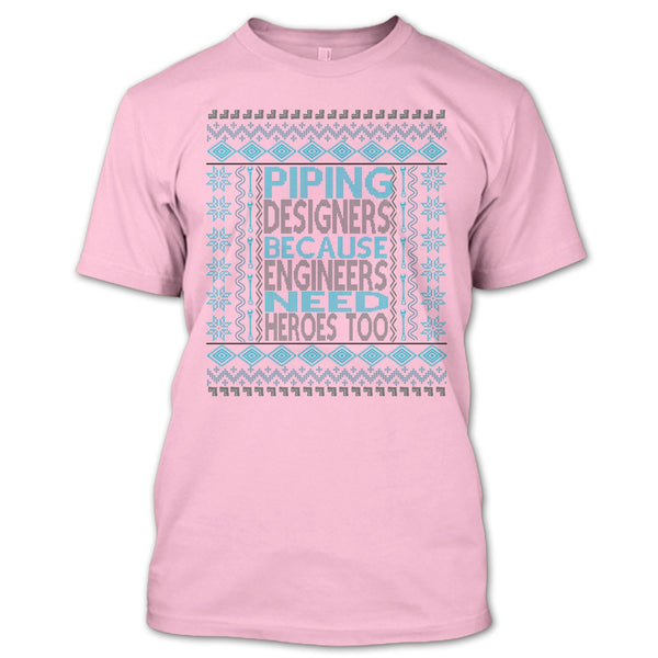 Piping Designers T Shirt, Coolest Merry Christmas Gift T Shirt