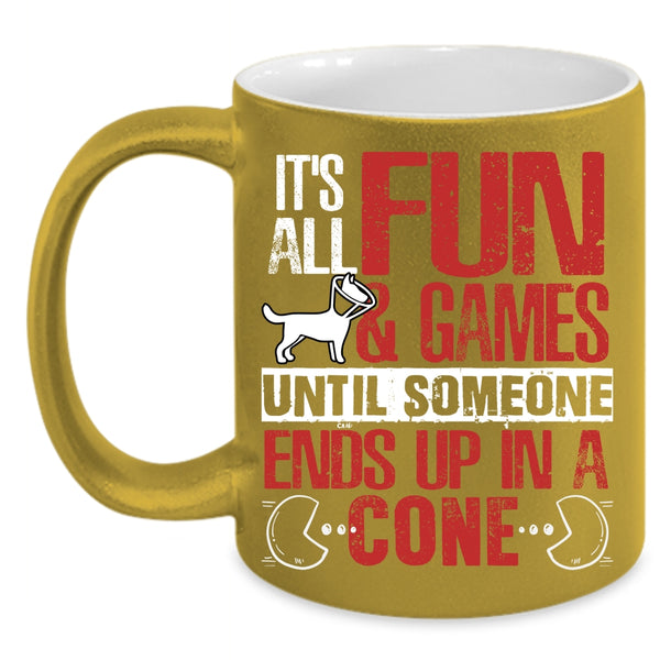 It's All Fun And Games Coffee Mug, Funny Gaming Coffee Cup