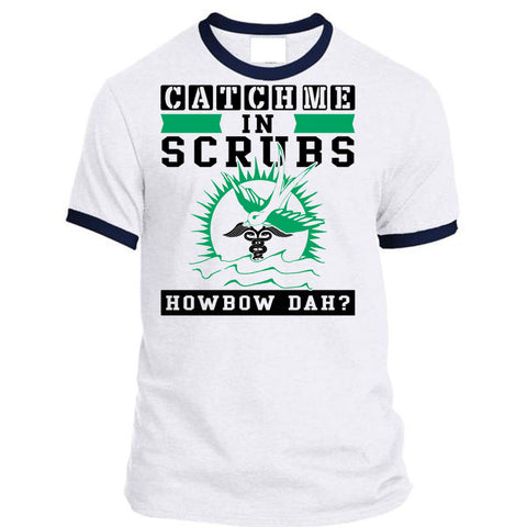 A black t-shirt with the shopify logo