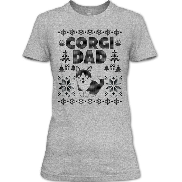 Corgi Dad T Shirt, Gift For Merry Christmas T Shirt