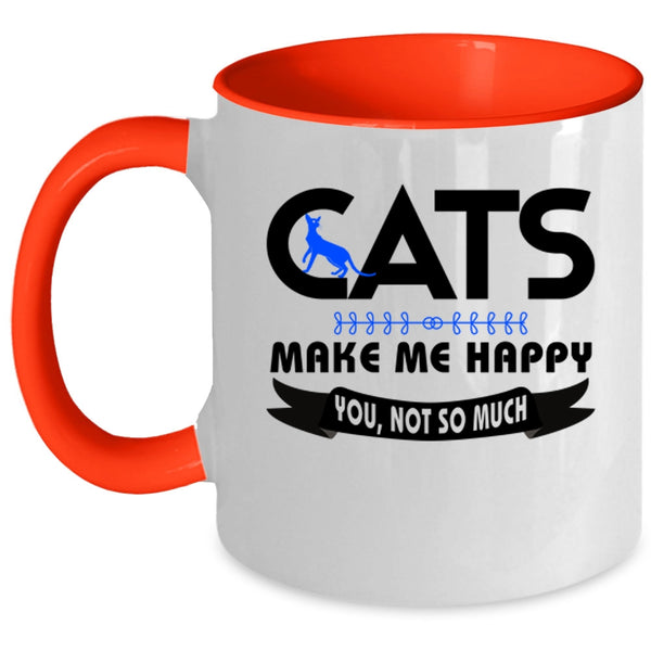 Cats Make Me Happy Mug, Cute Cats Cup