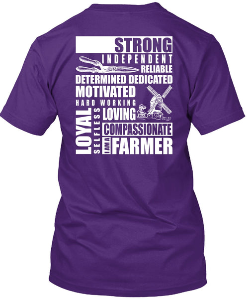 I Am A Farmer T Shirt, Hard Working Loving T Shirt