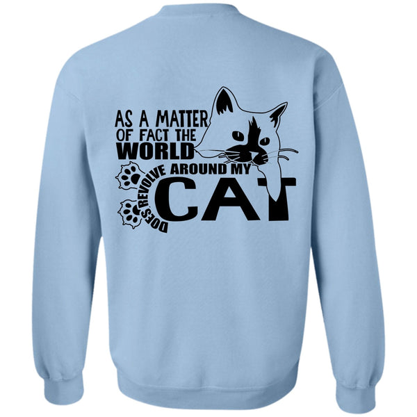 I Love Cat T Shirt, World Does Revolve Around My Cat Sweatshirt