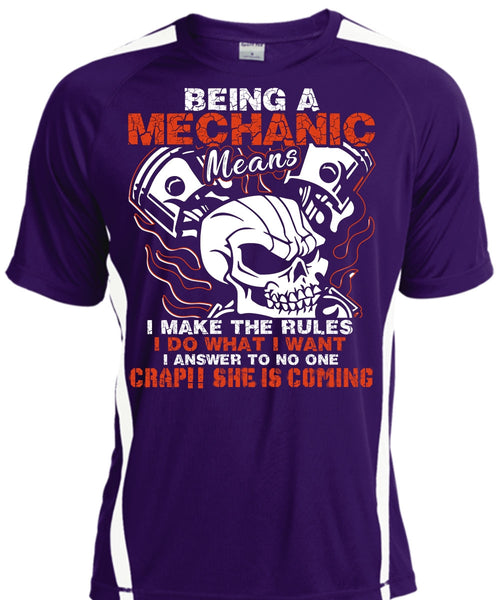 Being A Mechanic Means T Shirt, She Is Coming T Shirt, Cool Shirt