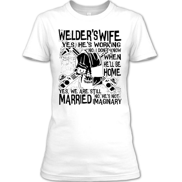 Welder's Wife T Shirt, Coolest Welder's Husband T Shirt