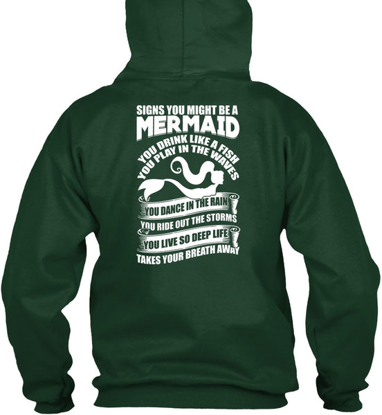 Signs You Might Be A Mermaid T Shirt, Being A Fisher T Shirt