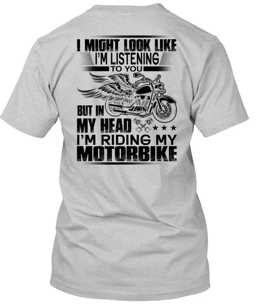 I'm Riding My Motorbike T Shirt, I Love Biker T Shirt